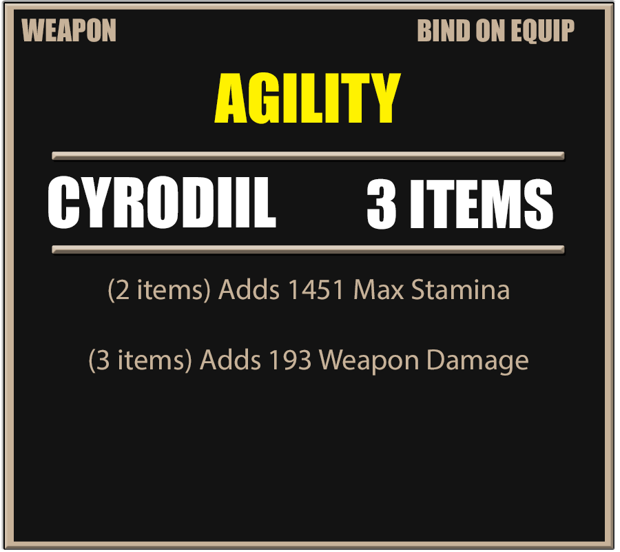Sets that give weapon dmg off of the 2pc eso